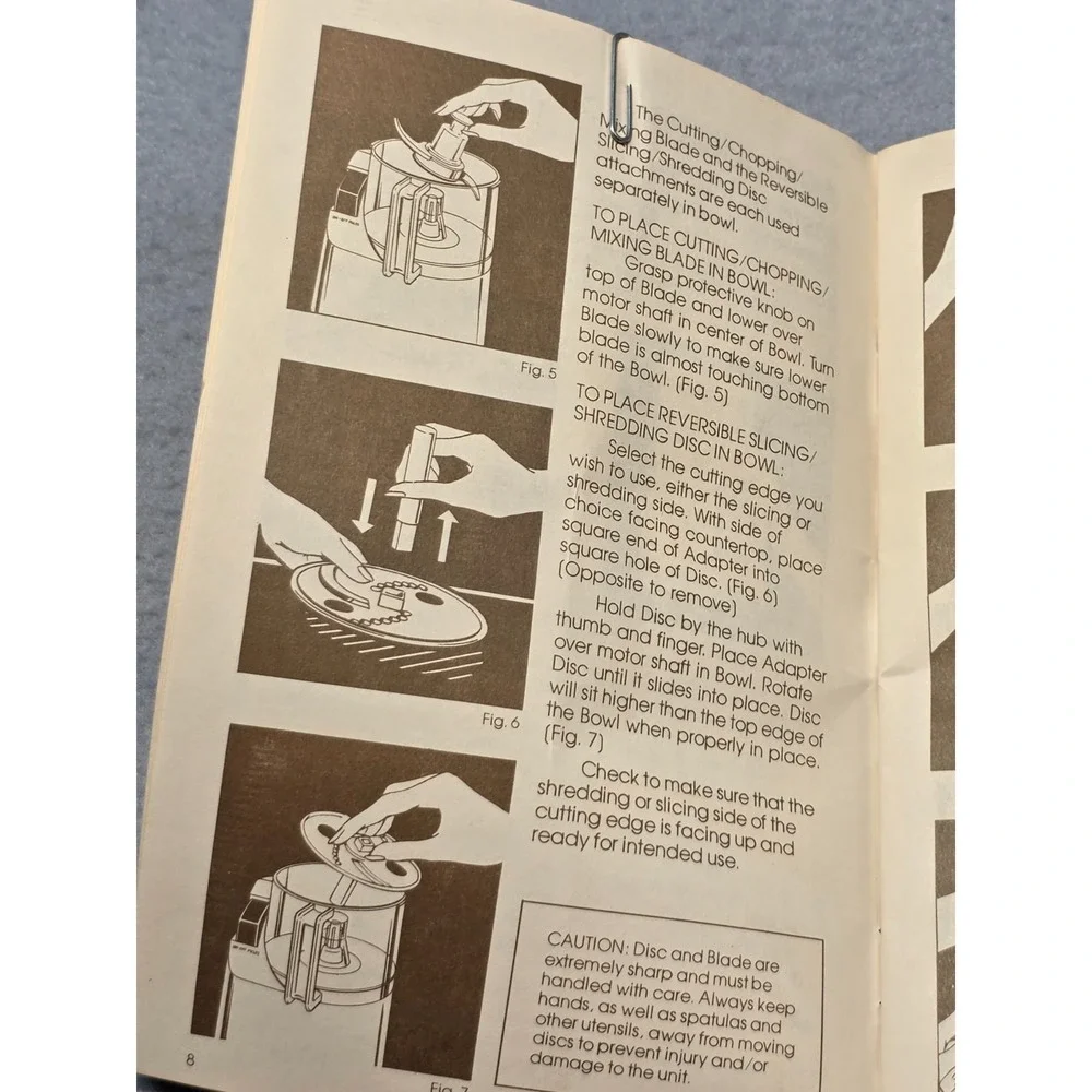 Moulinex La Machine II‎ LM2 LM3 Food Processor Instruction Manual Vintage 1982